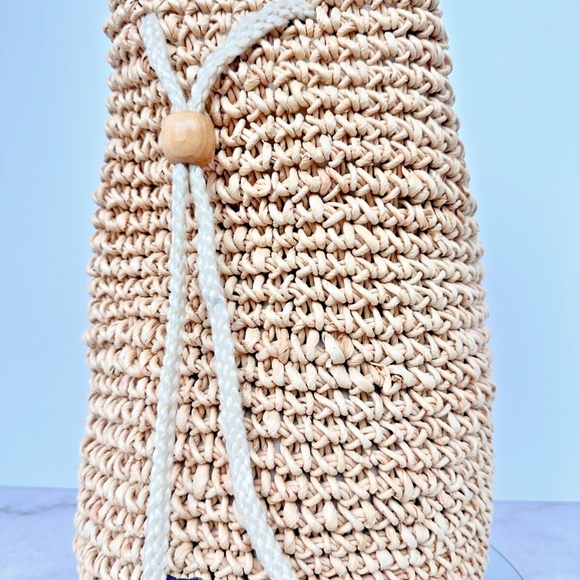 Wover Straw Fringe Rattan Summer Beach main image 4